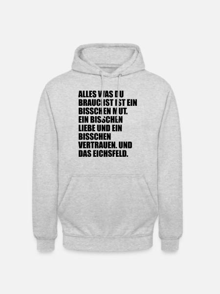 Das Eichsfeld - Unisex Hoodie - Hellgrau meliert