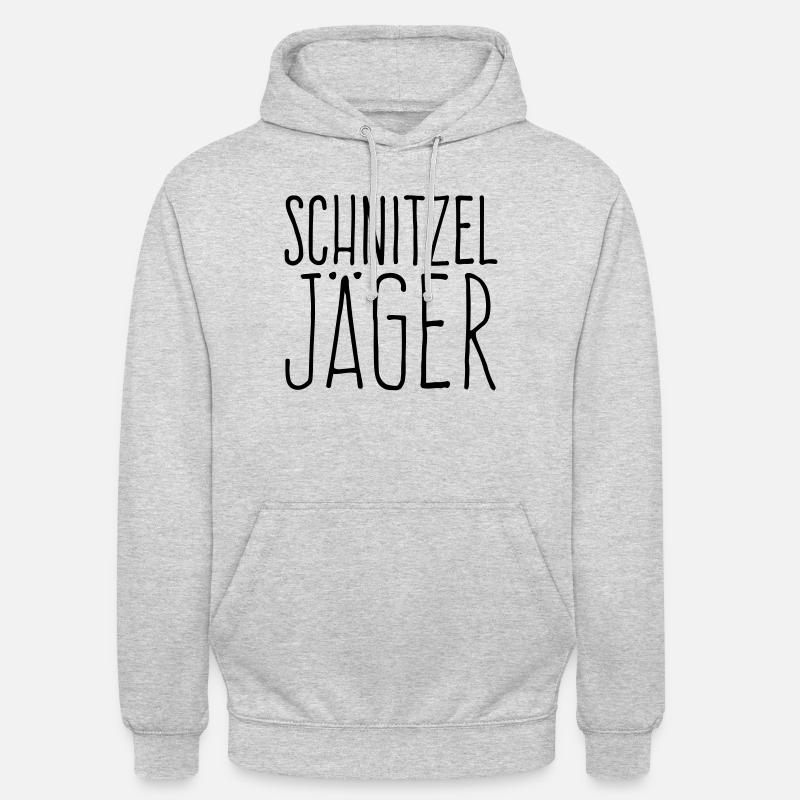 Schnitzeljäger Schnitzel Jäger - Unisex Hoodie - Hellgrau meliert