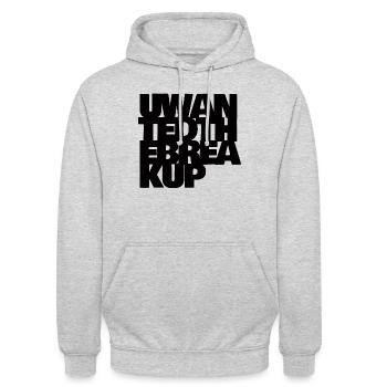 Too late - Unisex Hoodie - light heather grey - Front - Alina (178cm) & Michal (187cm)