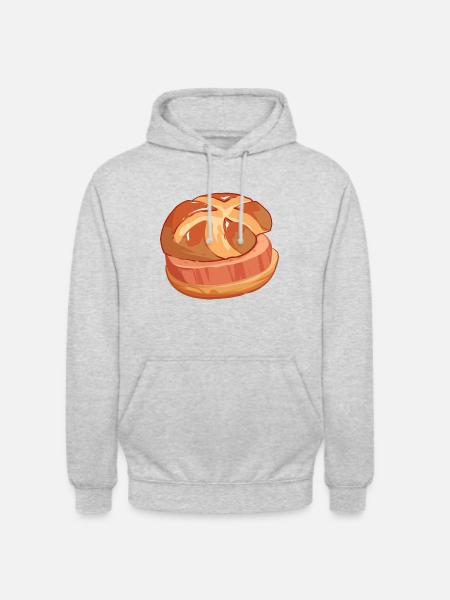 Comic Leberkäs Leberkäse Fleischkäse Buns - Unisex Hoodie - light heather grey