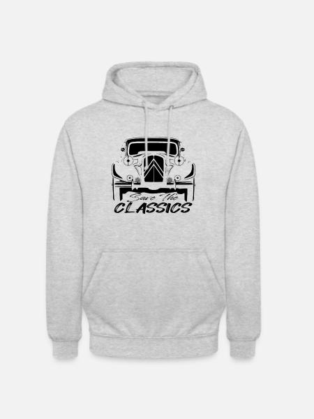 CLASSIC FRENCH CAR - TRACTION - Unisex Hoodie - light heather grey