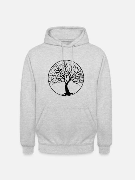 tree circle - Unisex Hoodie - light heather grey