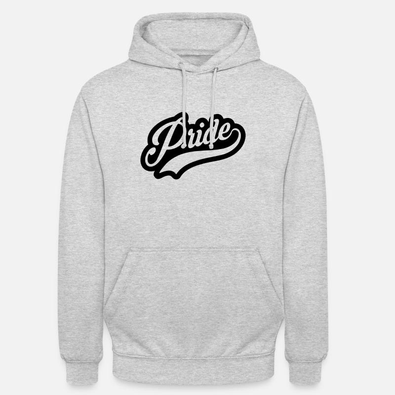 Pride Script out B - Sweat-shirt à capuche unisexe - gris clair chiné