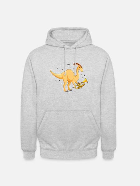 Dinosaur Motif for Paleontologists - Unisex Hoodie - light heather grey