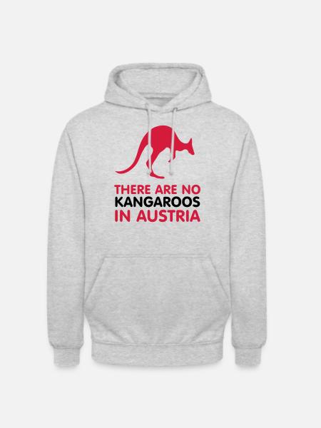 no kangaroos - Unisex Hoodie - light heather grey