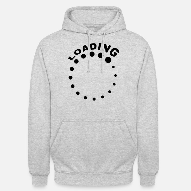 Loading - Sweat-shirt à capuche unisexe - gris clair chiné