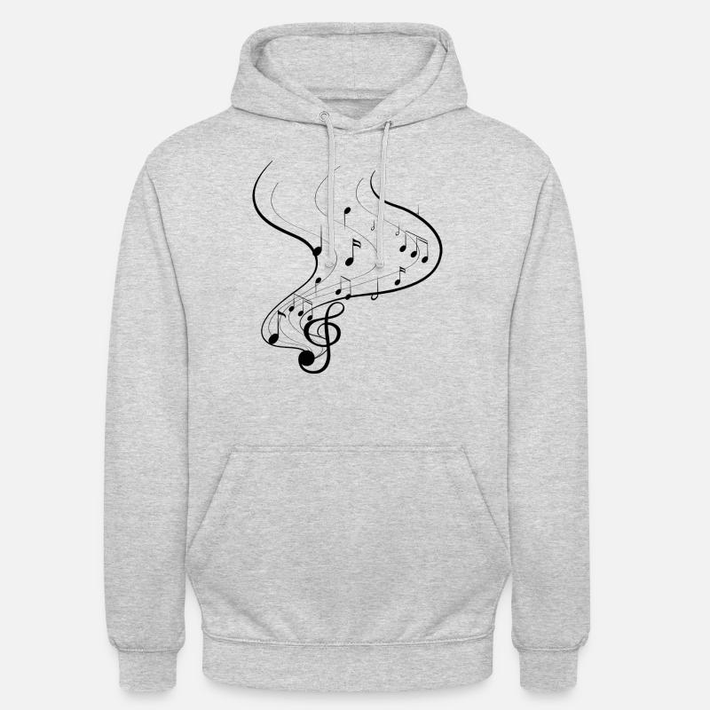 Danse Musique de danse - Sweat-shirt à capuche unisexe - gris clair chiné