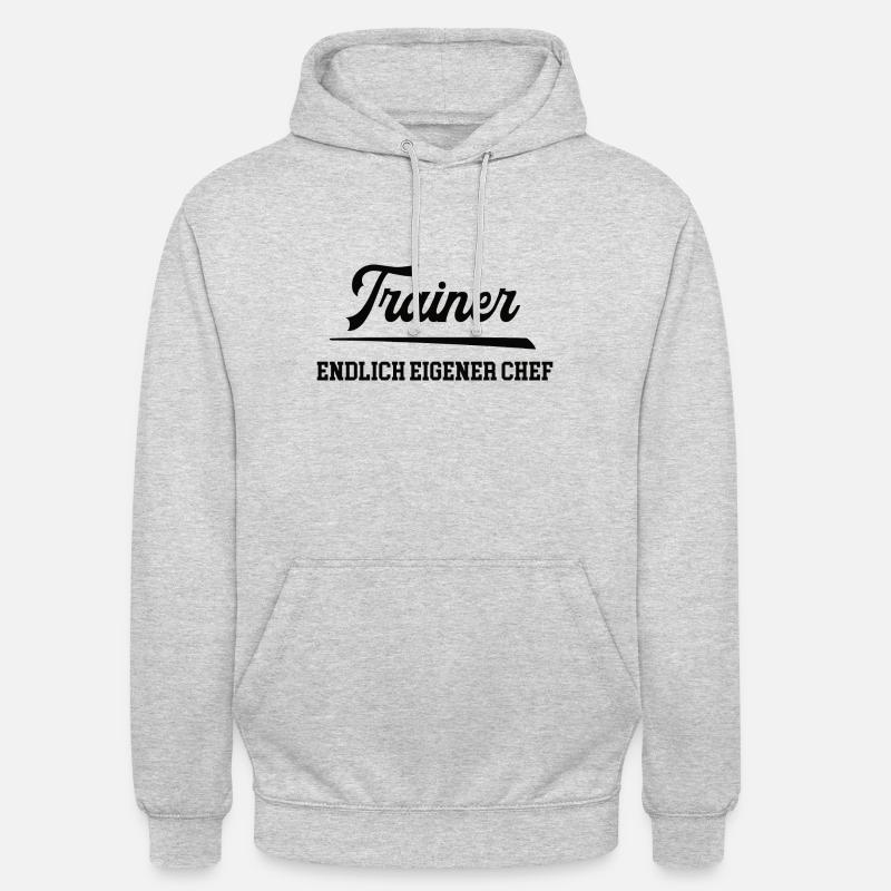 Trainer Chef Selbstständigkeit Trainerschein - Unisex Hoodie - Hellgrau meliert
