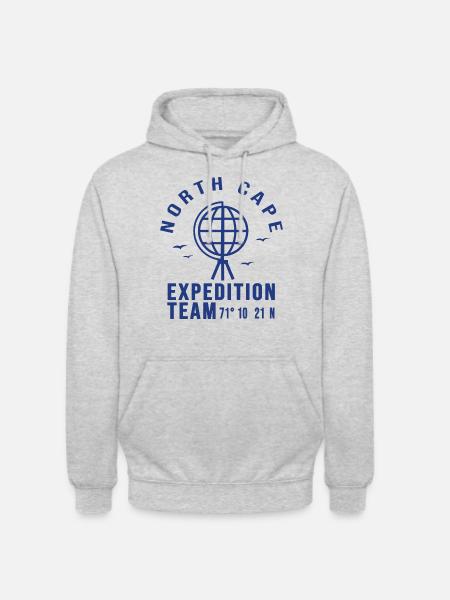 Nordkap - Unisex Hoodie - Hellgrau meliert
