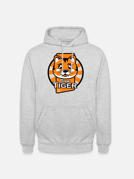 TeamTigre S - Unisex Hoodie - light heather grey