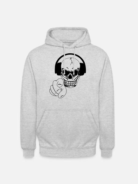 Skull - Unisex Hoodie - light heather grey