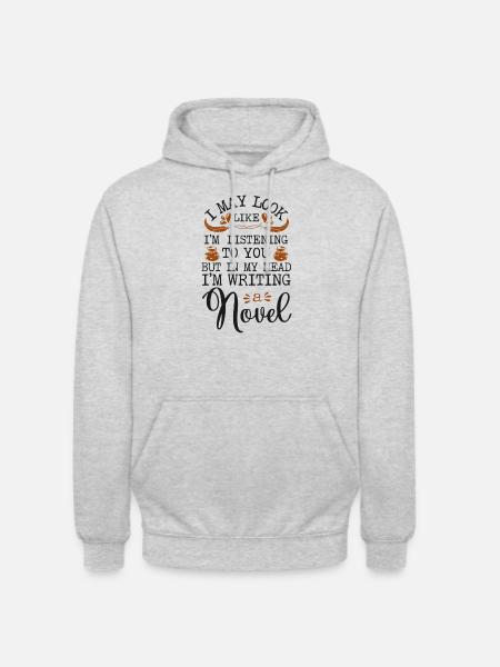 Writing Novel Writer & Published - Unisex Hoodie - light heather grey