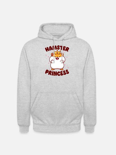 Hamster Hamster Princess - Unisex Hoodie - light heather grey