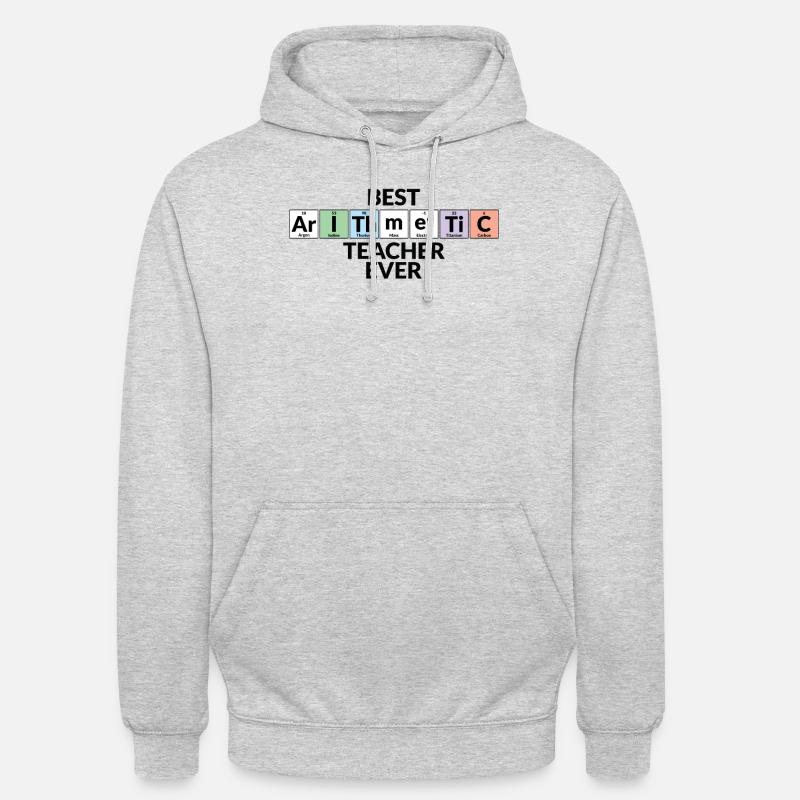 Bester Arithmetiklehrer Aller Zeiten - Unisex Hoodie - Hellgrau meliert