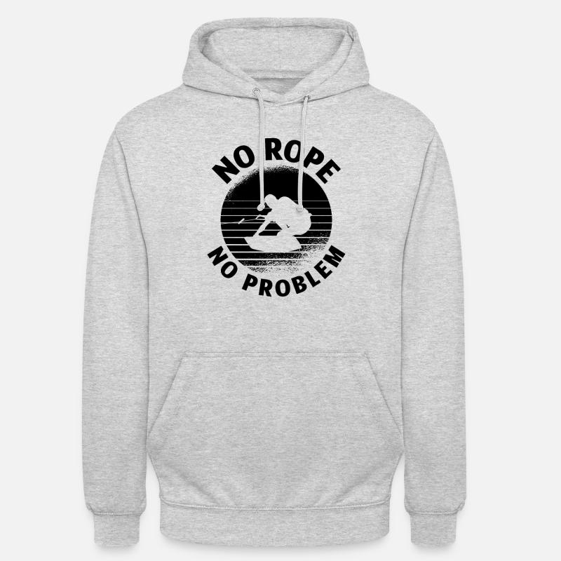 Wakeboard Wakeboarding Wakeboarder Geschenkidee - Unisex Hoodie - Hellgrau meliert