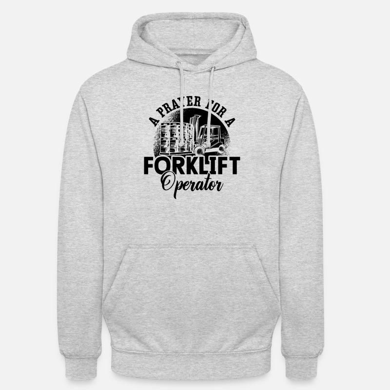 Staplerfahrer Stapler Gabelstapler Geschenkidee - Unisex Hoodie - Hellgrau meliert