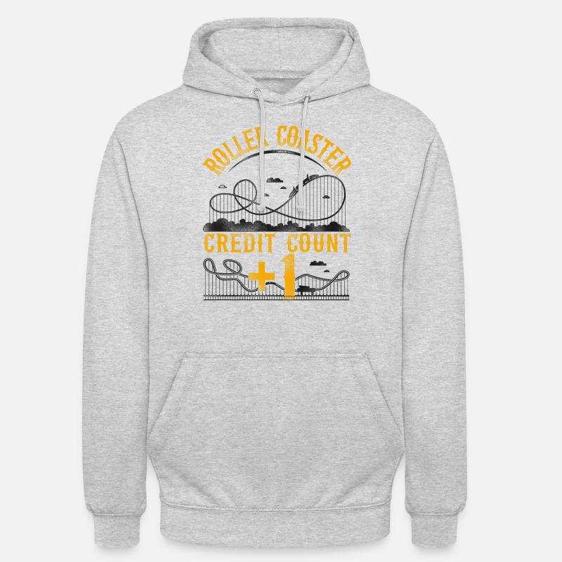 Roller Coaster Vintage Roller - Unisex Hoodie - light heather grey