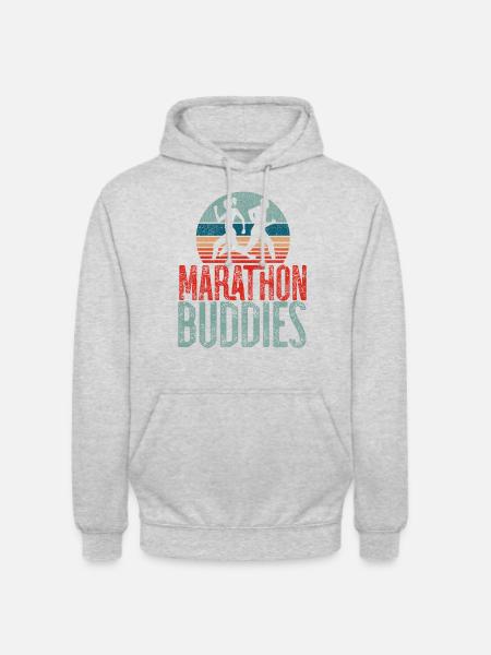 Running Runner Half Marathon - Unisex Hoodie - light heather grey