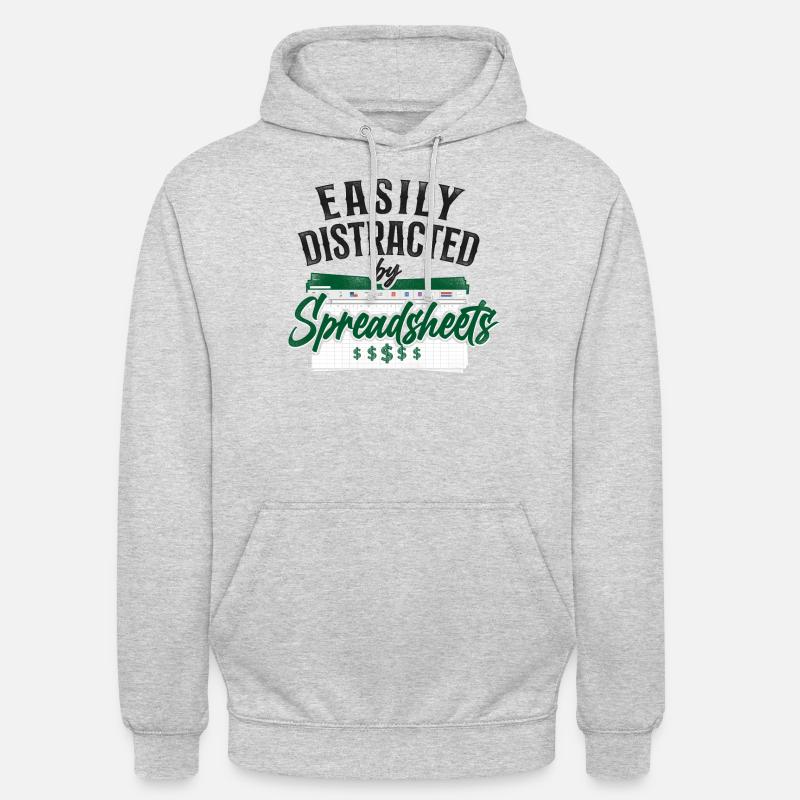 Comptable Comptable Comptable Comptabilité - Sweat-shirt à capuche unisexe - gris clair chiné