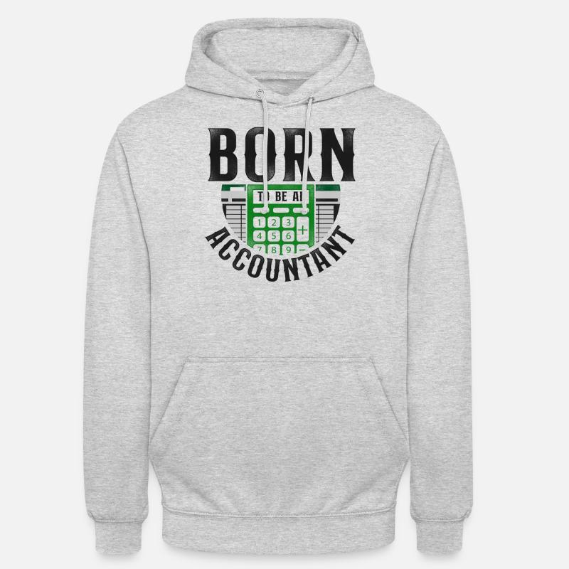 Comptable Comptable Comptable Comptabilité - Sweat-shirt à capuche unisexe - gris clair chiné