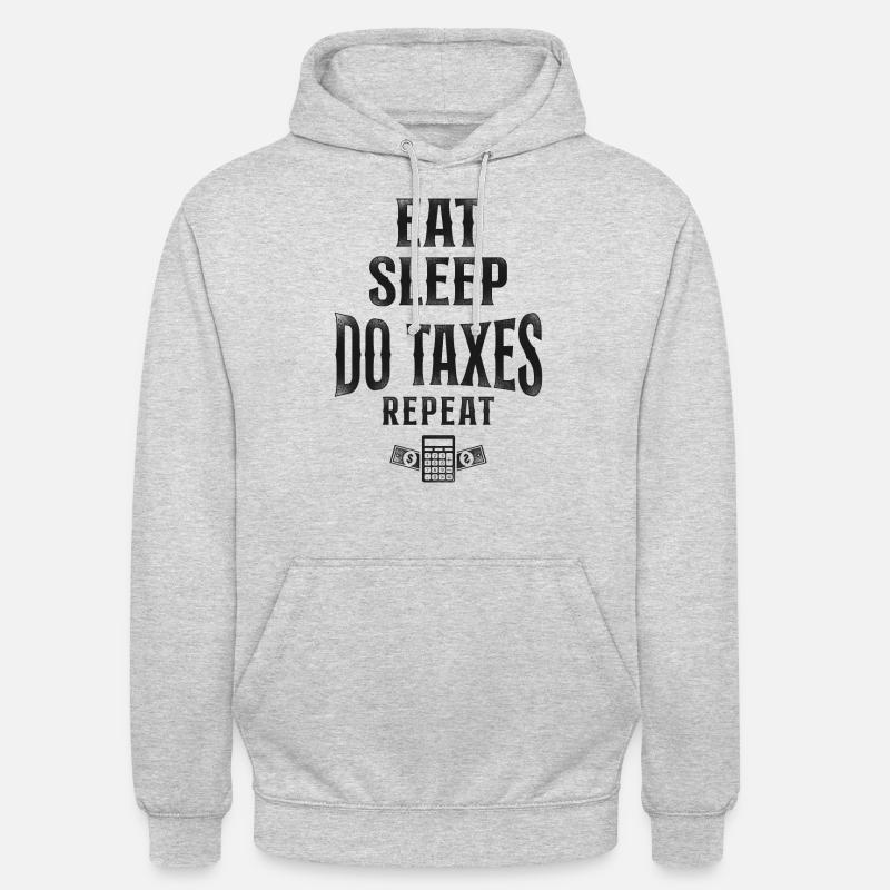 Comptable Comptable Comptable Comptabilité - Sweat-shirt à capuche unisexe - gris clair chiné