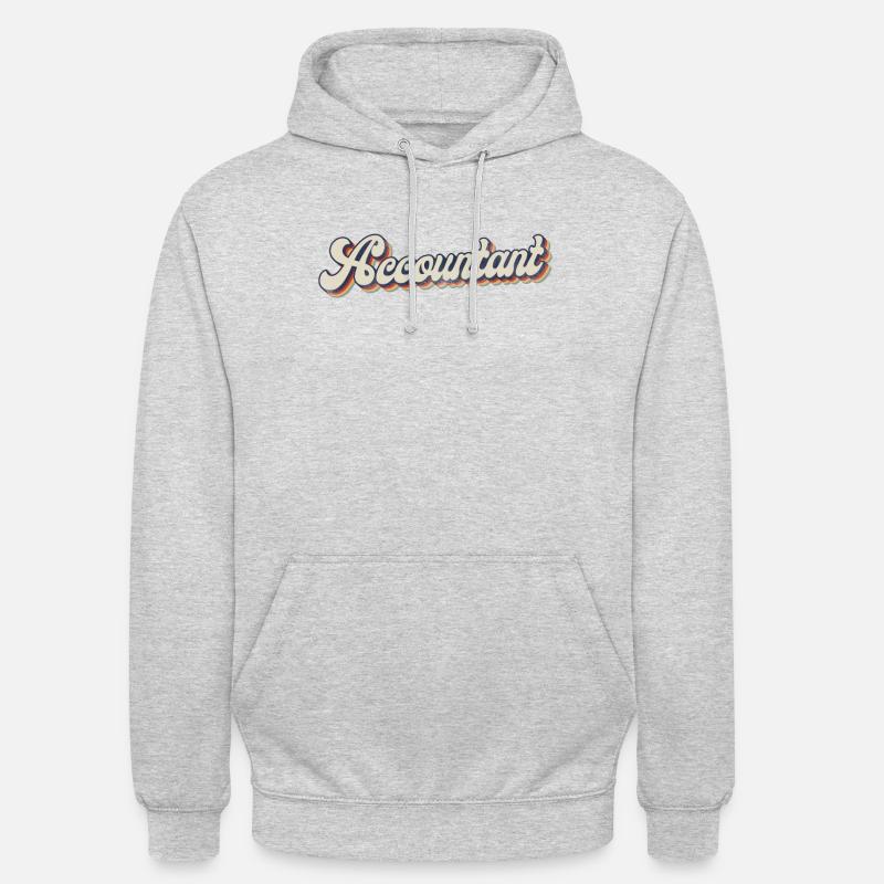 Comptable Comptable Comptable Comptabilité - Sweat-shirt à capuche unisexe - gris clair chiné