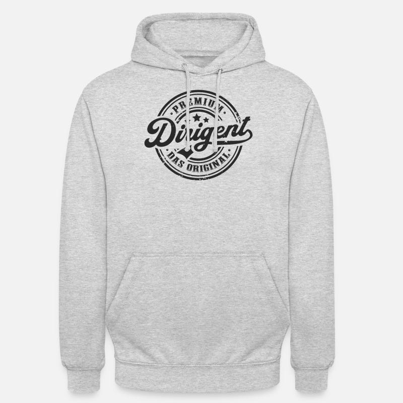 Dirigent Original Lustiges Dirigenten - Unisex Hoodie - Hellgrau meliert