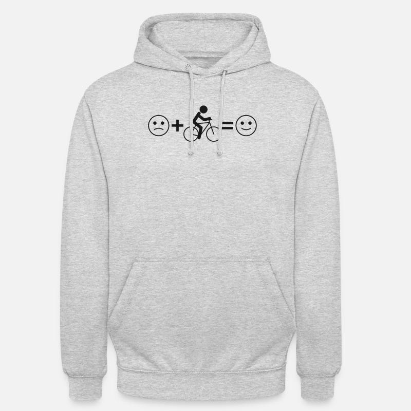 Enduro VTT VTT Équitation - Sweat-shirt à capuche unisexe - gris clair chiné