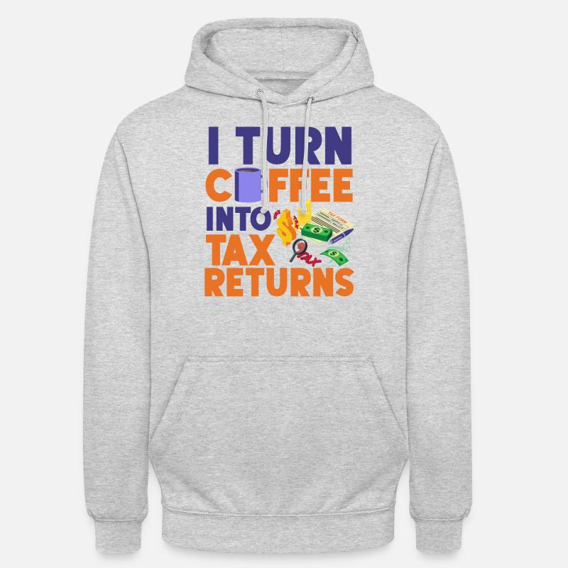 Comptable Comptable Comptable - Sweat-shirt à capuche unisexe - gris clair chiné