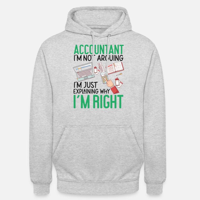 Comptable Comptable Comptable Sweat-shirt à capuche unisexe