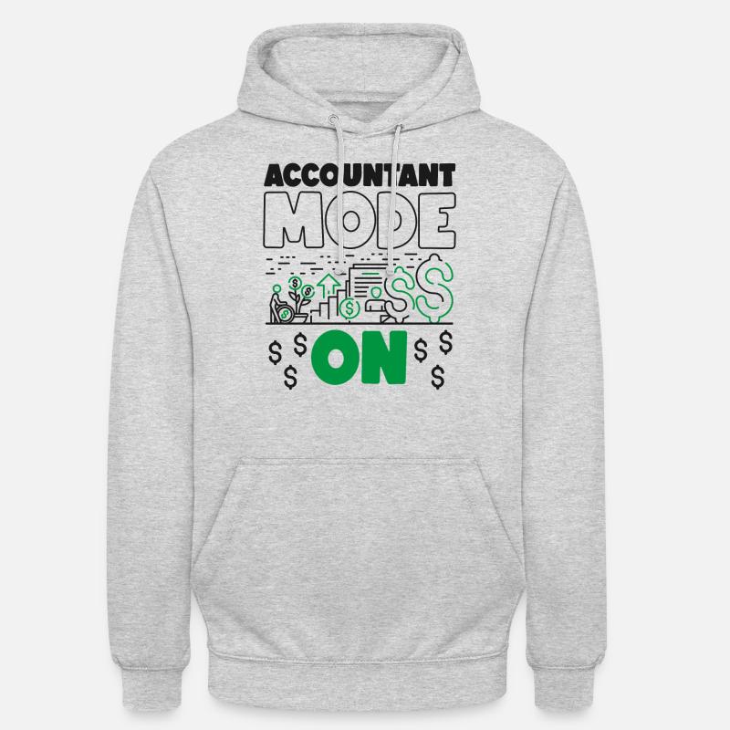 Comptable Comptable Comptable - Sweat-shirt à capuche unisexe - gris clair chiné