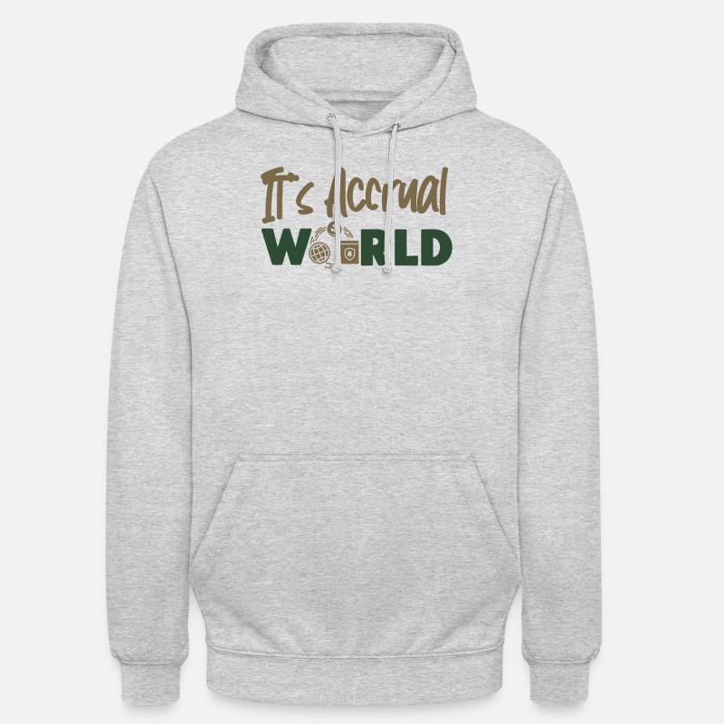 Comptable Comptable Comptable - Sweat-shirt à capuche unisexe - gris clair chiné