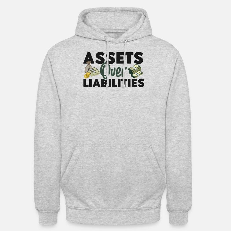 Comptable Comptable Comptable - Sweat-shirt à capuche unisexe - gris clair chiné