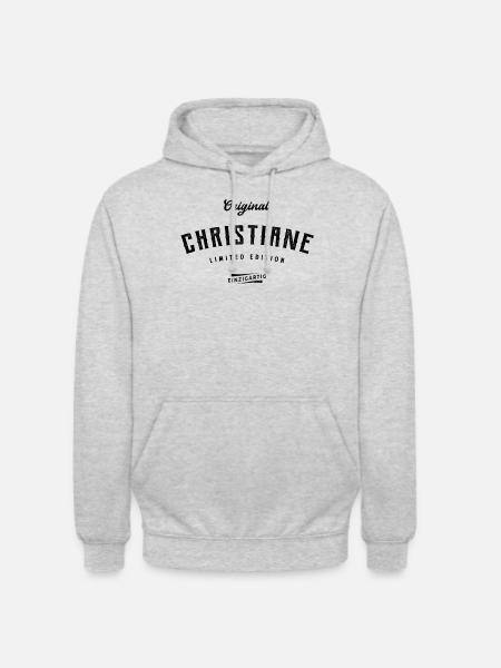 Christiane Limited Edition - Unisex Hoodie - Hellgrau meliert