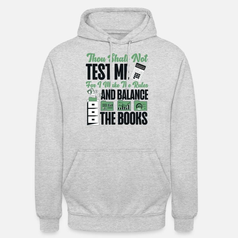 Comptable Comptable Comptable - Sweat-shirt à capuche unisexe - gris clair chiné