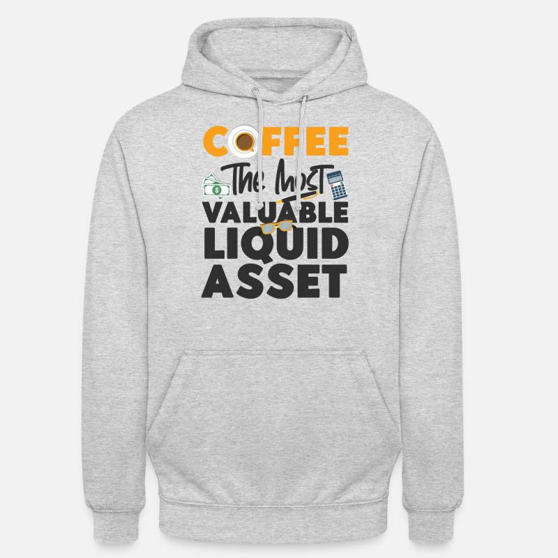 Comptable Comptable Comptable - Sweat-shirt à capuche unisexe - gris clair chiné