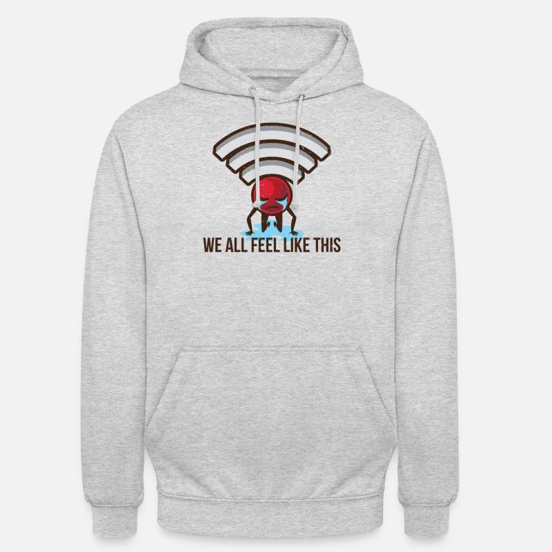 Lustiges Gamer Programmierer Computer Geschenk - Unisex Hoodie - Hellgrau meliert