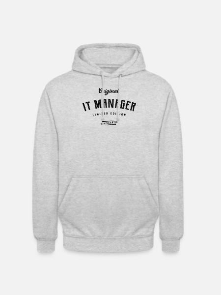 IT Manager Limited Edition - Unisex Hoodie - Hellgrau meliert