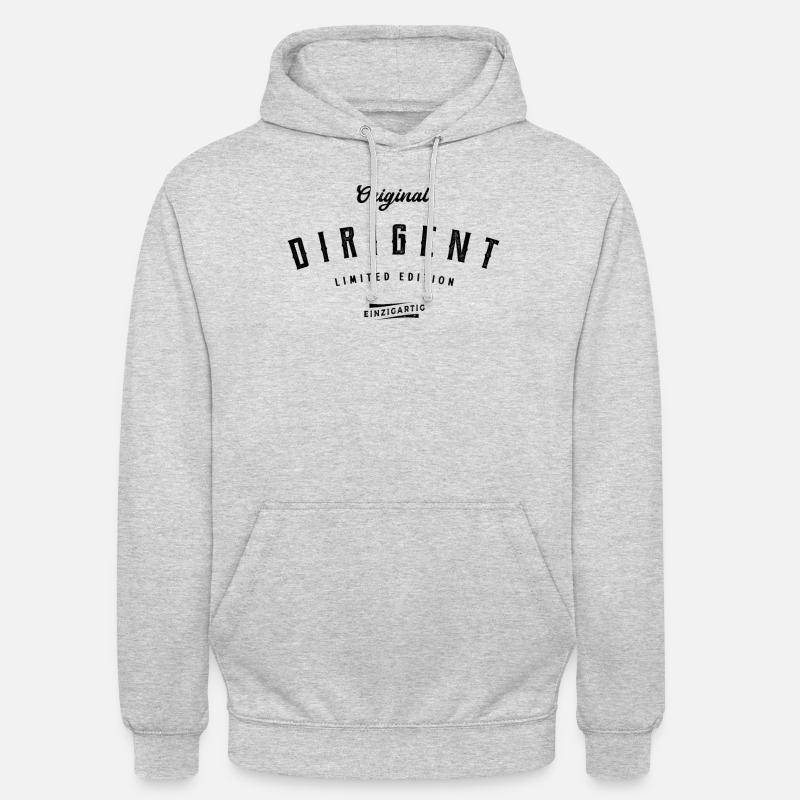 Dirigent Limited Edition Lustiges Dirigenten - Unisex Hoodie - Hellgrau meliert
