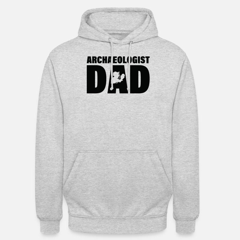 Job - Père de l’archéologue - Sweat-shirt à capuche unisexe - gris clair chiné