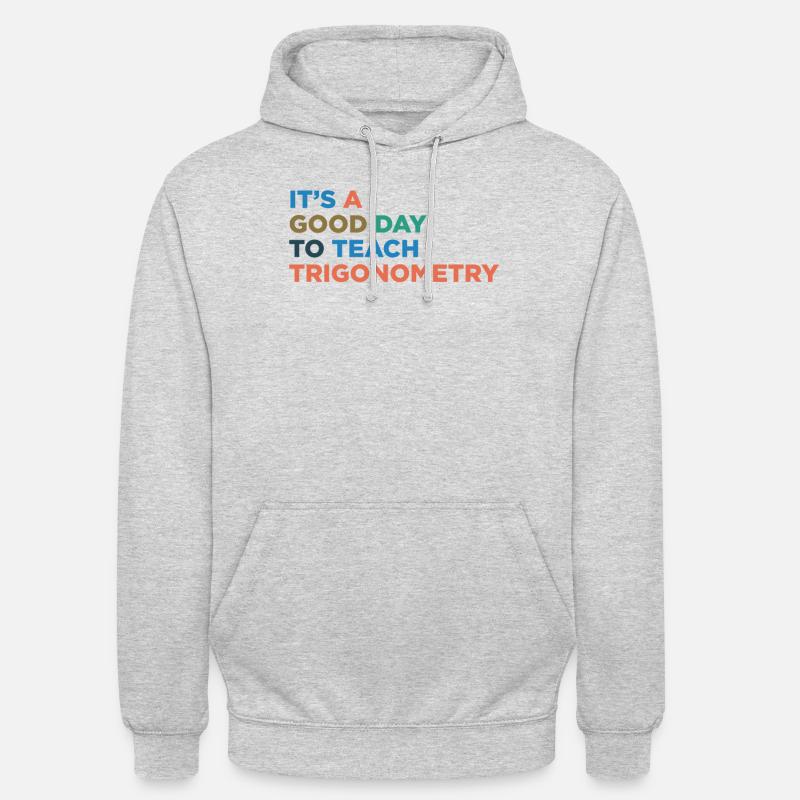 Trigonométrie Enseignants - Sweat-shirt à capuche unisexe - gris clair chiné