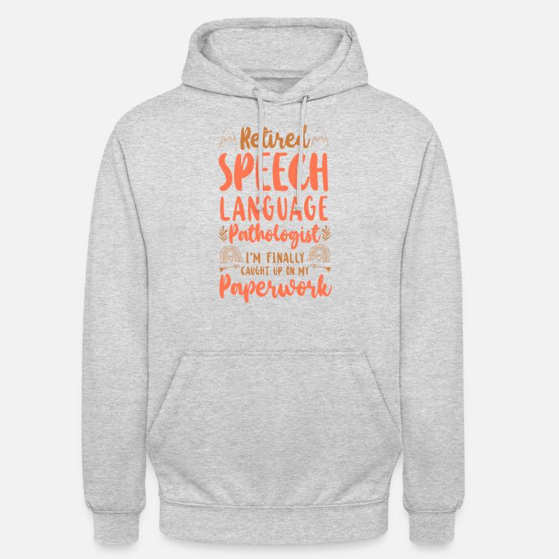 Assistant orthophoniste - Sweat-shirt à capuche unisexe - gris clair chiné