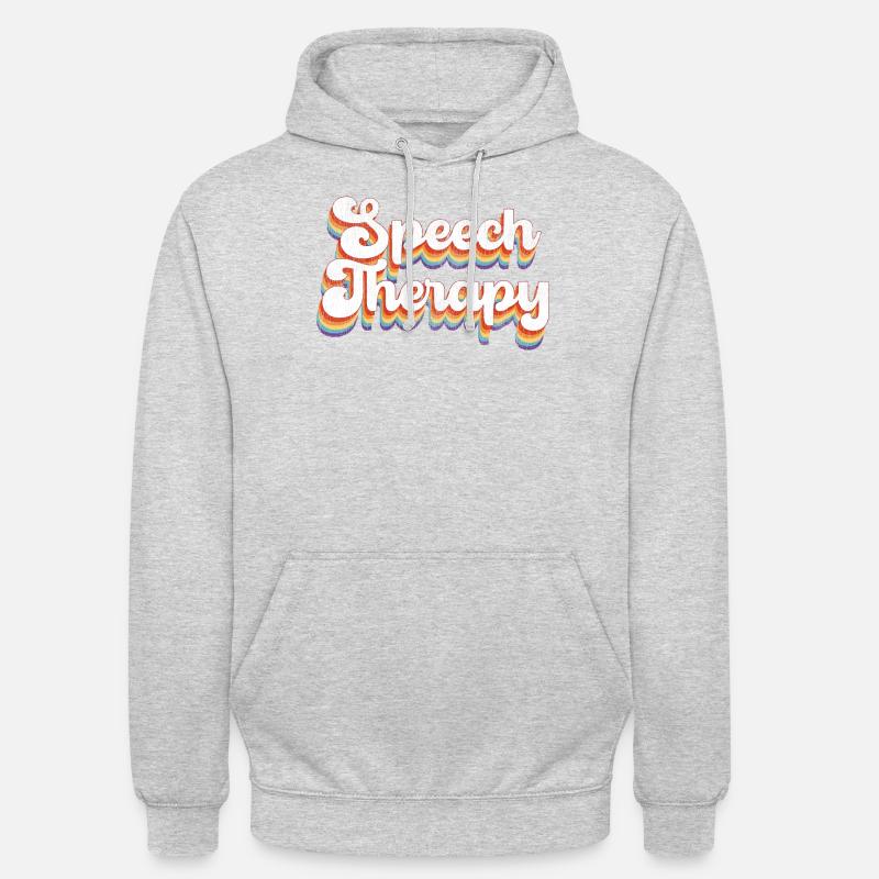Speech Therapist Therapy Assistant - Unisex Hoodie - light heather grey