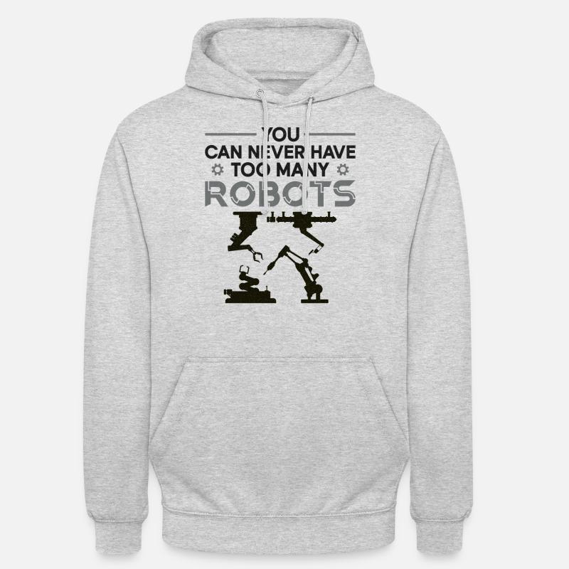 Robot Robotics Engineer You Can - Unisex Hoodie - Hellgrau meliert