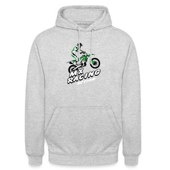 Supercross - Moto Cross - Motocross - Unisex Hoodie - light heather grey - Front - Alina (178cm) & Michal (187cm)