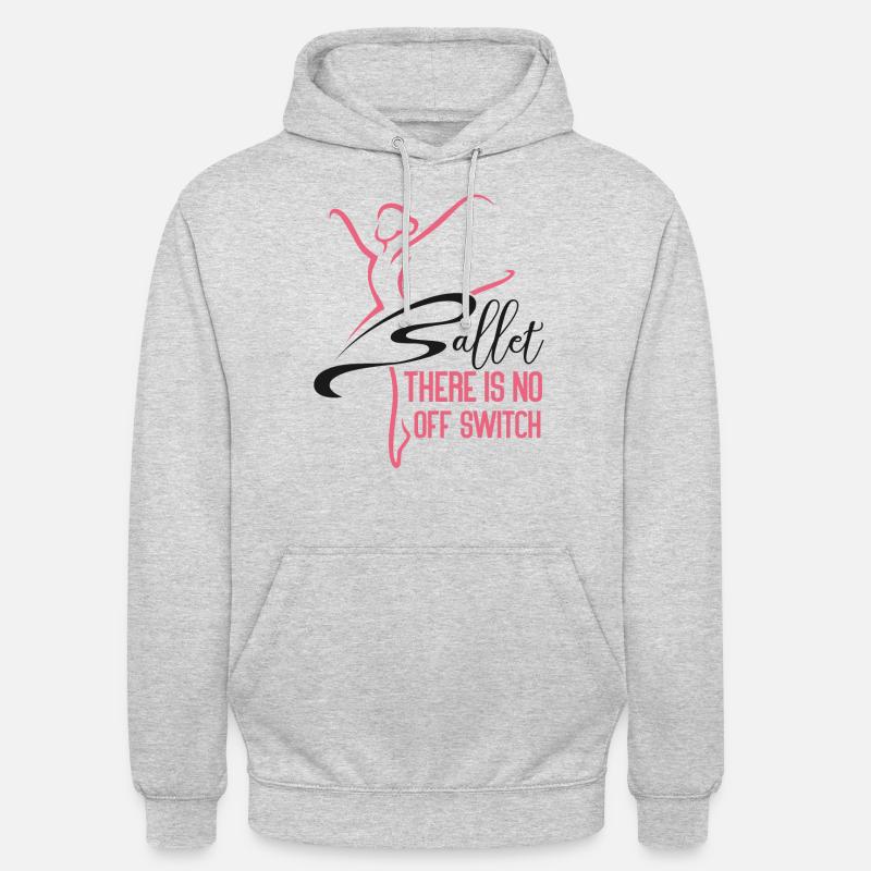 Ballet Danseuse Danse Ballerine - Sweat-shirt à capuche unisexe - gris clair chiné