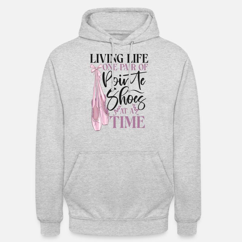 Ballet Danseuse Danse Ballerine - Sweat-shirt à capuche unisexe - gris clair chiné