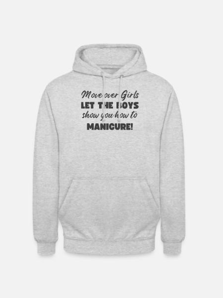 Platz Da, Mädchen - Nageltechnikerinnen - Unisex Hoodie - Hellgrau meliert