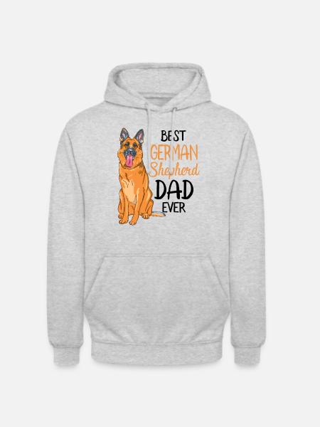 Best German Shepherd Dad Ever - Unisex Hoodie - light heather grey