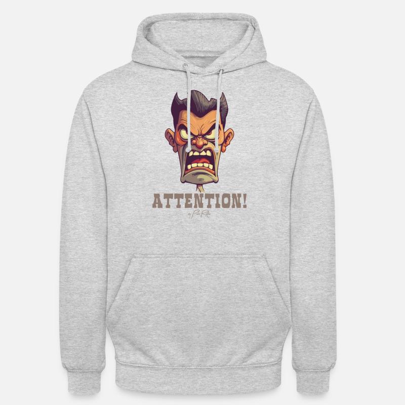 Drill Sergeant Instructor, Attention! - Unisex Hoodie - light heather grey